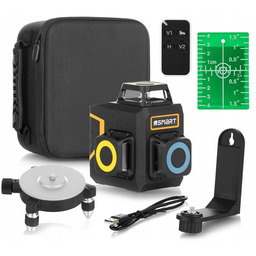 Laser Zielony Compact 360° 30M 3 Wiązki +pilot