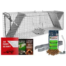 Klatka Pułapka Żywołapka Na Kuny Łasice Koty 82x17x20