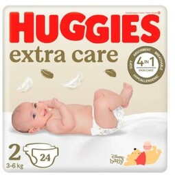 HUGGIES Extra Care 2 (3-6kg) Pieluchy, 24 szt.