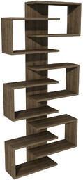 Biblioteczka Lotus Walnut, naturalny