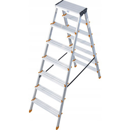 Drabina aluminiowa Krause 2x7 ze stopniami Dopplo