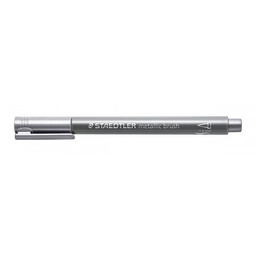 Flamaster pędzelkowy Metallic brush 10szt. srebrny Staedtler