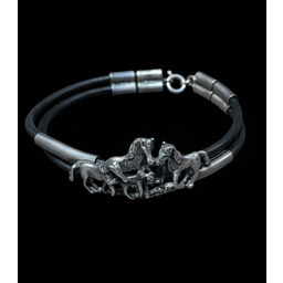 Wróbel Bransoletka skórzana stado