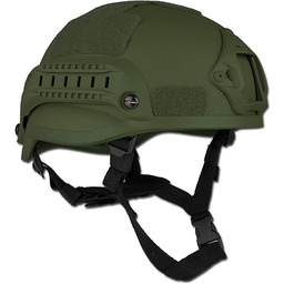 Mil-Tec 16662301 Hełm, Zielony, 1 Sztuka