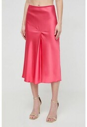 Patrizia Pepe spódnica kolor różowy midi rozkloszowana 8G0384