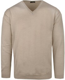 Męski Sweter Wełniany (V-neck) - Max Sheldon -