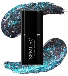 SEMILAC Lakier hybrydowy Grey Holo 828 7 ml