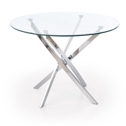 Stół okrągły raymond chrom (fi 100 cm) halmar