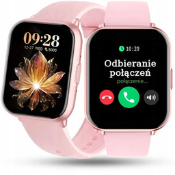 Zegarek Smartwatch Rubicon RNCF46 różowy silikon