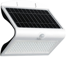 Lumes Nowoczesny biały kinkiet solarny zewnętrzny - 6.8W