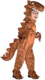 Amscan 9908461 - Dziecięcy Brązowy T-Rex Dinozaur Kombinezon