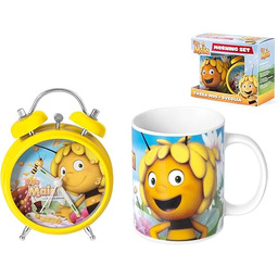 Disney Ape Maia budzik z kubkiem, porcelana/tworzywo sztuczne,