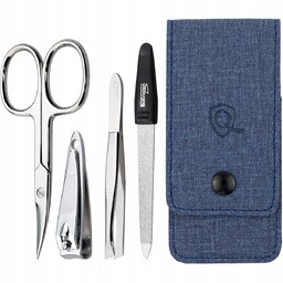 Podstawowy Zestaw Manicure z Dżinsowy Etui