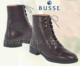 BUSSE Sztyblety sznurowane ELEGANCE SPORT - czarne