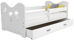 Łóżko dziecięce Miki 160X80 B2 kwiatek i motylek