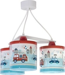 Lampa sufitowa Pojazdy Policja potrójna 3x60W - E27