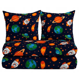 Pościel 160x200 kosmos planety konstelacja gwiazd układ słoneczny