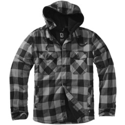 kurtka/koszula LUMBERJACKET HOODED black/charcoal-XXL