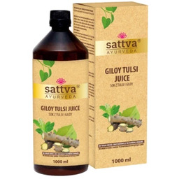 Sok ajurwedyjski z giloy i tulsi (święta bazylia)