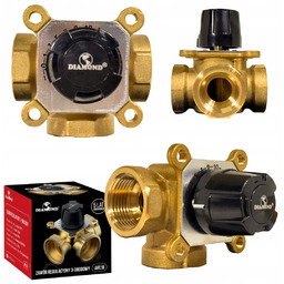 Zawór 3 Drogowy Trzy Drożny Mieszający Mieszacz Regulacyjny