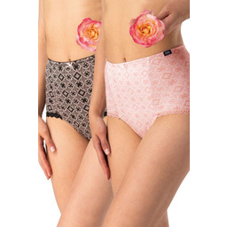 Figi damskie bawełniane (2pack) maxi subtelnie wysmuklające LPM