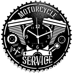 Instant Karma Clocks Zegar ścienny Serwis motocyklowy Mechaniczny