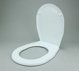 Deska sedesowa uniwersalna Biel ceramiczna, 435 x 357x