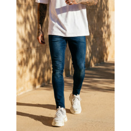 Spodnie męskie jeansowe slim fit granatowe Denley Marzio