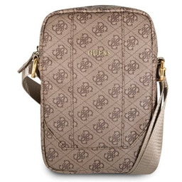 GUESS Torba na tablet 4G UpTown Brązowy