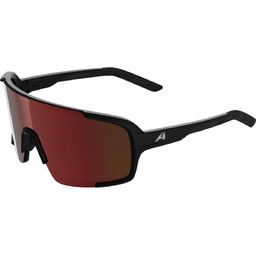 Okulary rowerowe Alpina LUMIN black-matt-mirror-red