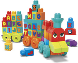 Mega Bloks Zabawka edukacyjna pociąg, 60 elementów