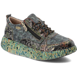 Laura Vita Zielone Sneakersy Eleganckie Sportowe Obuwie Damskie
