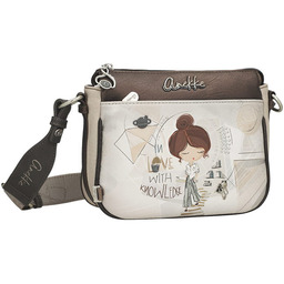 Anekke Torebka damska, listonoszka z dekoracyjnym nadrukiem