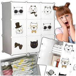 Szafa modułowa dla dzieci garderoba składana duża plastikowa