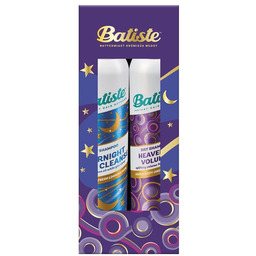 Batiste Zestaw świąteczny (suchy szampon heavenly volume 200ml+overnight