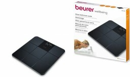 BEURER GS 235 Black Waga szklana elegancka czerń