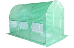 Tunel foliowy 2x3 m wzmocniony zielony