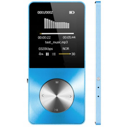 Odtwarzacz MP4 T1 16GB głośnik microSD MP3 niebies