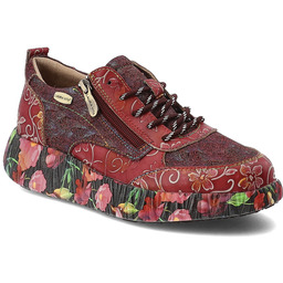 Laura Vita Czerwone Sneakersy Modne Obuwie Damskie
