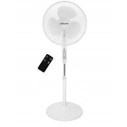 Wentylator podłogowy stojący 40 cm z pilotem biały