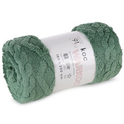 Design 91 Koc narzuta 200x220 Warkocz miętowy pled