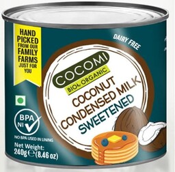 NAPÓJ KOKOSOWY SKONDENSOWANY BIO 240 G (PUSZKA) COCOMI
