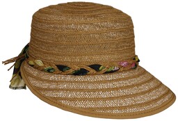 Kapelusz Typu Bonnet Vented Valevia by Lipodo, brązowy,
