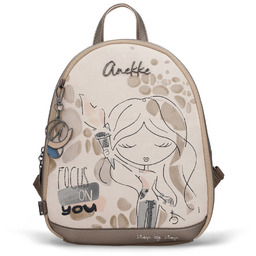 Anekke Plecak damski, z ozdobnym motywem graficznym