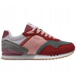 Pepe Jeans London Tawny Buty Sportowe Damskie Bordowe