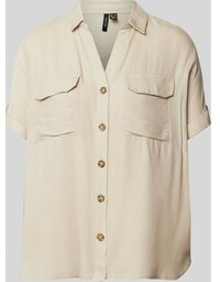 Bluzka koszulowa z listwą guzikową model ‘BUMPY’