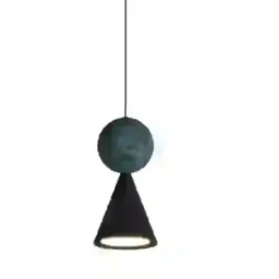 Maxlight Stożkowa wisząca lampa BINGO czarna P0682 1xLED
