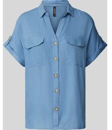 Bluzka koszulowa z listwą guzikową model ‘BUMPY’