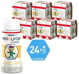 Suplement diety, RESOURCE Junior płyn WANILIA ZESTAW 24x200ml