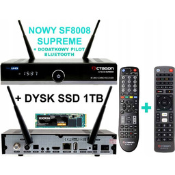Octagon SF8008 Supreme Combo 4K DVB-S2X+DVB-T2/C+DYSK Ssd 1TB+PILOT